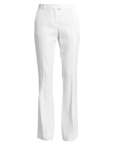 Shop Ermanno Scervino Woman Pants White Size 8 Viscose, Linen