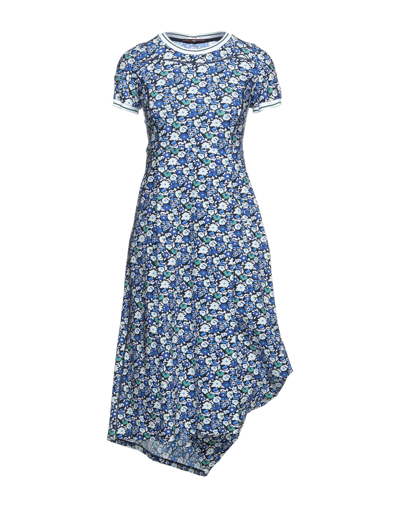 Shop High Woman Midi Dress Blue Size 4 Nylon, Elastane