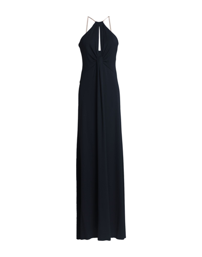 Shop Anna Molinari Woman Maxi Dress Black Size 6 Viscose, Elastane