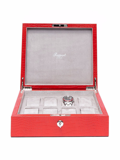 Shop Rapport Brompton 8-watch Box In Red