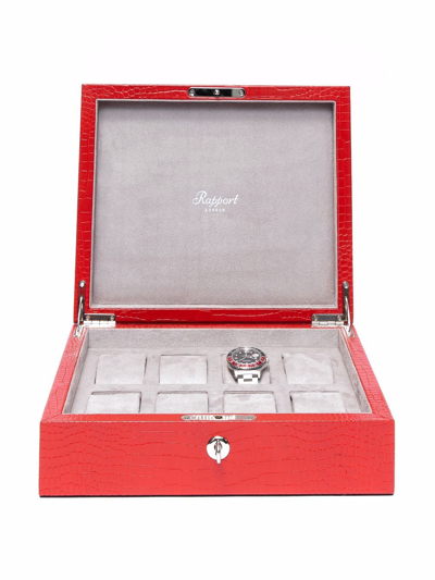 Rapport Brompton 8-watch Box In Red