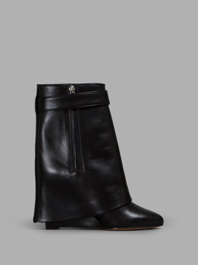 Shop Givenchy Women's Black Shark Lock Ankle Boots