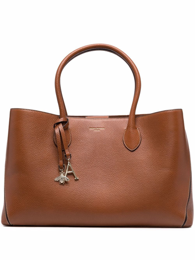 Aspinal Of London London Leather Tote Bag In Brown
