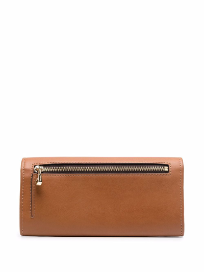 Shop Aspinal Of London London Leather Purse In Brown
