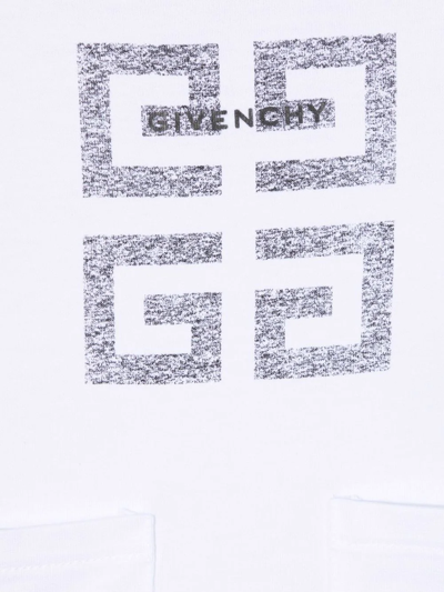 Shop Givenchy 4g Print Romper In White
