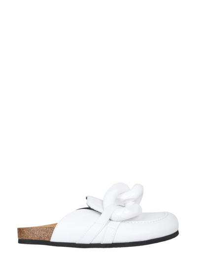 Shop Jw Anderson Chain Mules In White