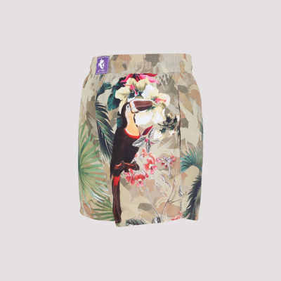 Shop Etro Printed Swim Shorts Pants In Multicolour