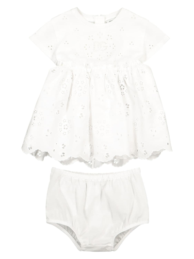 Shop Dolce & Gabbana Kids Bianco Che Coprono Insieme Per Bambini