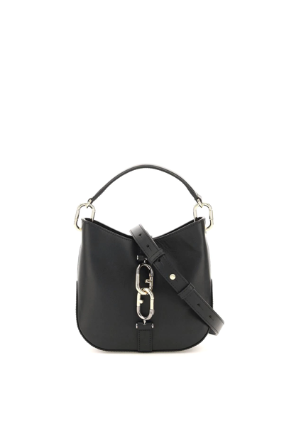 Shop Furla Sirena Mini Hobo Bag In Black