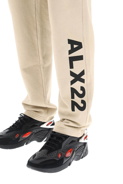 Shop Alyx Logo Sweatpants In Beige,black