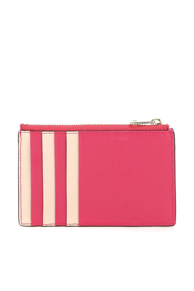 Shop Furla Babylon Zipped Cardholder In Fuchsia,pink