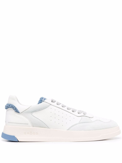 Shop Ghoud Tweener Leather Sneakers In White