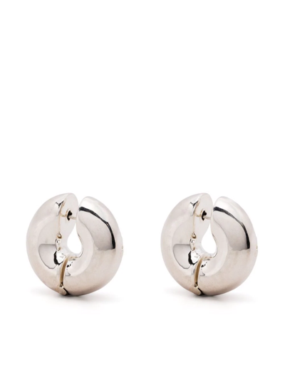 Shop Uncommon Matters Stratus Hoop Earrings In Silver
