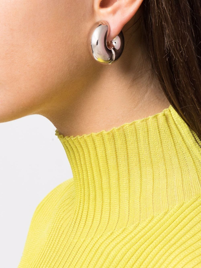 Shop Uncommon Matters Stratus Hoop Earrings In Silver