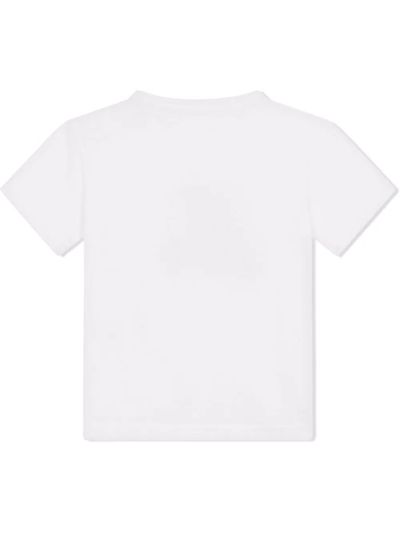 Shop Dolce & Gabbana Teddy Bear-patch Cotton T-shirt In White