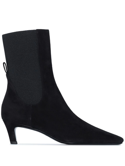 Shop Totême The Mid Heel 65mm Boots In Black