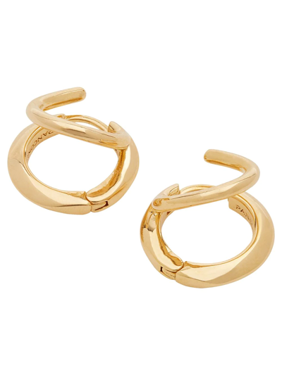 Shop Panconesi Stellar Hoop Earrings In Gold