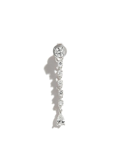 Shop Anita Ko 18kt White Gold Olivia Diamond Earring In Silber