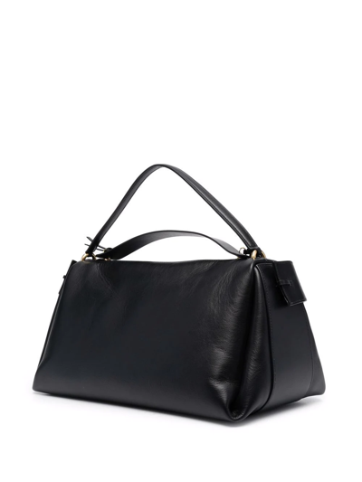 Neous Scorpius Leather Tote Bag In Schwarz