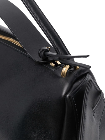 Neous Scorpius Leather Tote Bag In Schwarz
