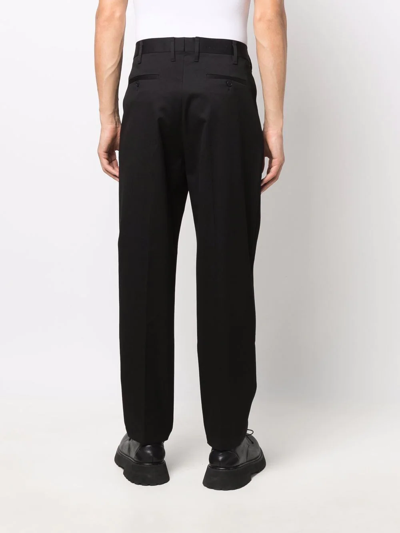 Shop Neil Barrett Straight-leg Trousers In Schwarz