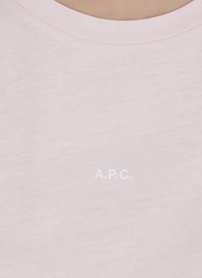 Shop Apc A.p.c. T-shirts And Polos Pink In Rose Pale