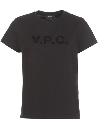 Shop Apc A.p.c. T-shirts And Polos Black