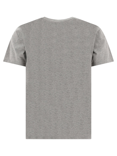 Shop Maison Kitsuné "chillax Fox" T-shirt In Grey