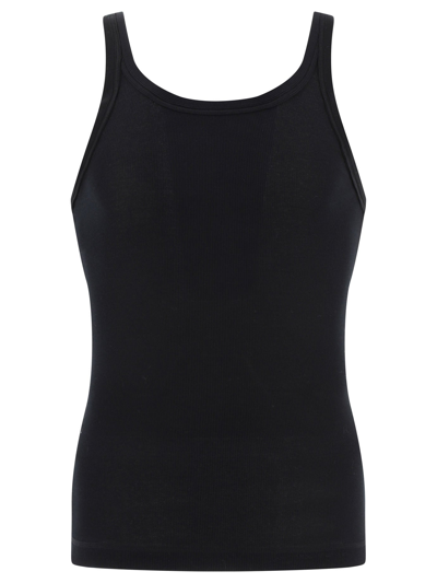 Shop Dolce & Gabbana Ribbed Tank Top In Black  