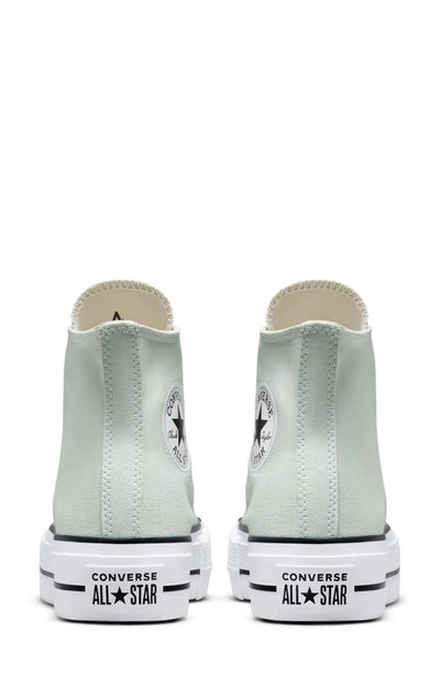 Shop Converse Chuck Taylor® All Star® Lift High Top Platform Sneaker In Light Silver/ Black/ White