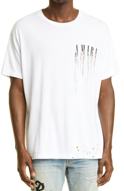 AMIRI White Paint Drip T-Shirt Amiri