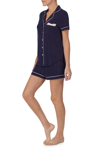 Shop Kate Spade Short Pajamas In Navy Print