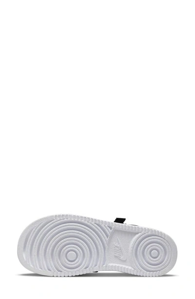 Shop Nike Icon Classic Platform Sandal In Black/ White/ White