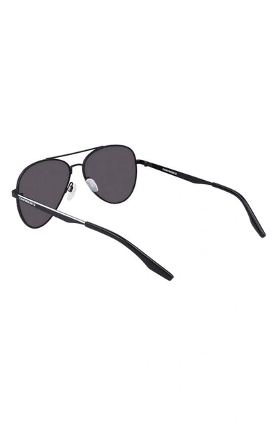 Shop Converse Elevate 58mm Aviator Sunglasses In Matte Black