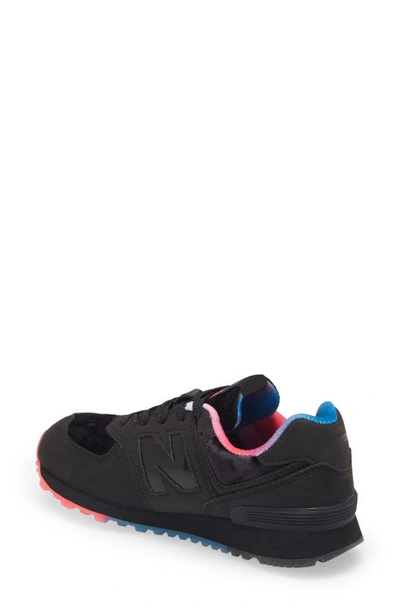 Shop New Balance 574 Sneaker In Black/ Black