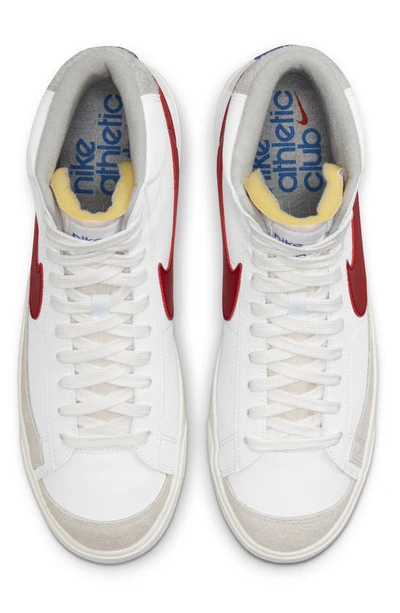 Shop Nike Blazer Mid '77 Vintage Sneaker In White/ Gym Red/ Grey/ Phantom