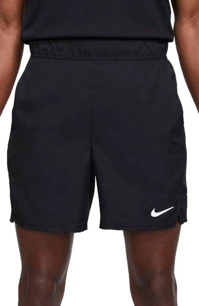 Shop Nike Court Victory Athletic Shorts In Black/ White