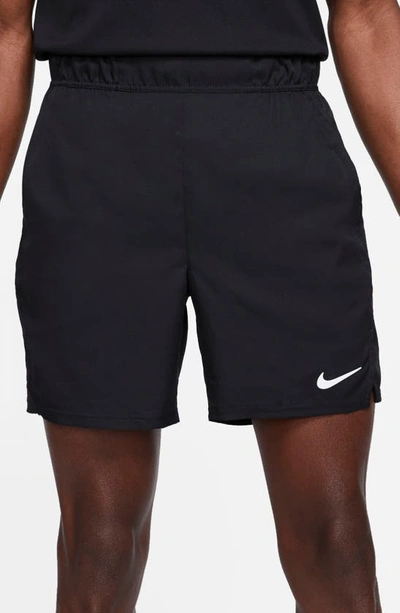 Shop Nike Court Victory Athletic Shorts In Black/ White