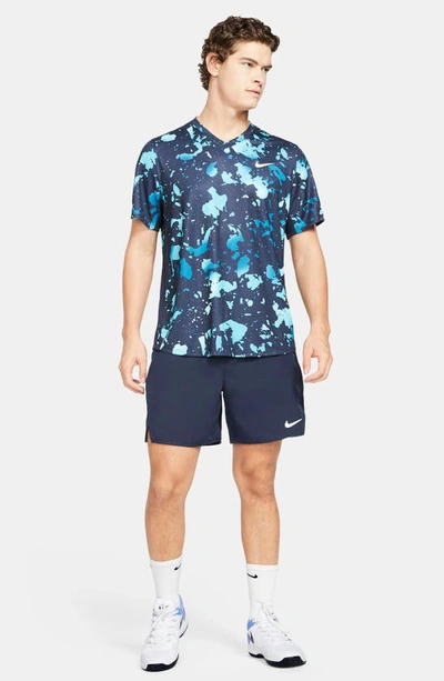 Nike Men's Court Dri-fit Victory 9" Tennis Shorts In Obsidian/ White