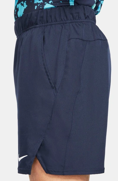 Nike Men's Court Dri-fit Victory 9" Tennis Shorts In Obsidian/ White