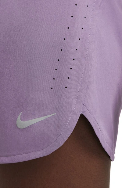 Shop Nike Eclipse Running Shorts In Amethyst Smoke
