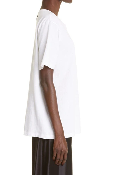 Khaite Womens White Mae Brand-patch Cotton-jersey T-shirt In White