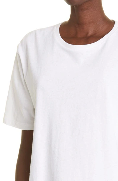 Khaite Womens White Mae Brand-patch Cotton-jersey T-shirt In White