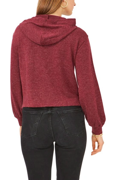 Shop 1.state Front Pocket Hoodie In Ruby Plume