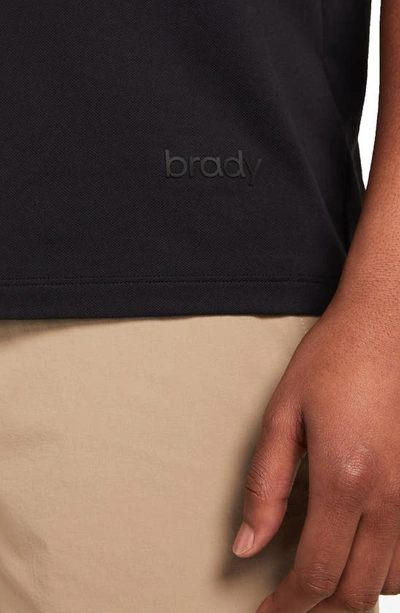 Shop Brady Zero Hydro Recycled Yarn Short Sleeve Polo In Carbon
