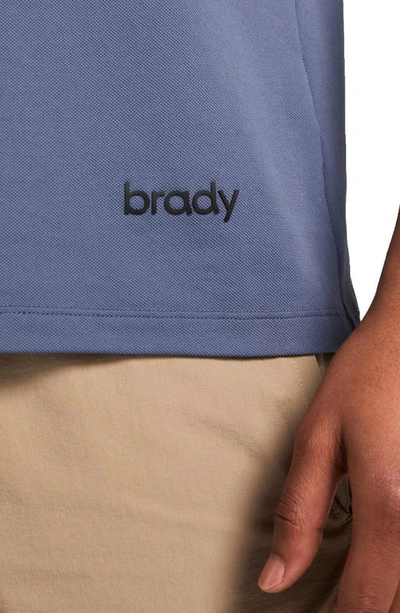 Shop Brady Zero Hydro Recycled Yarn Short Sleeve Polo In Storm