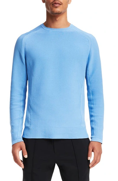 Shop Brady Knit Crewneck Sweater In Cerulean