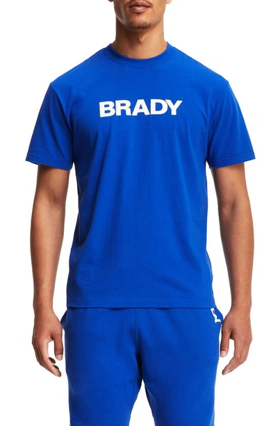 Shop Brady Short Sleeve Jersey Graphic Tee In  Blue