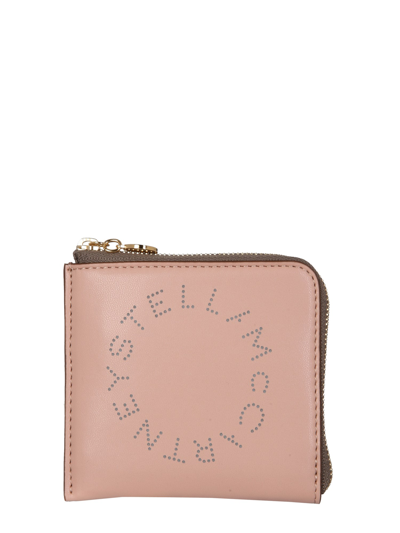 Shop Stella Mccartney Wallet With Zip In Pink