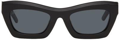 Shop Akila Black Zombie Sunglasses In Black Frame / Black